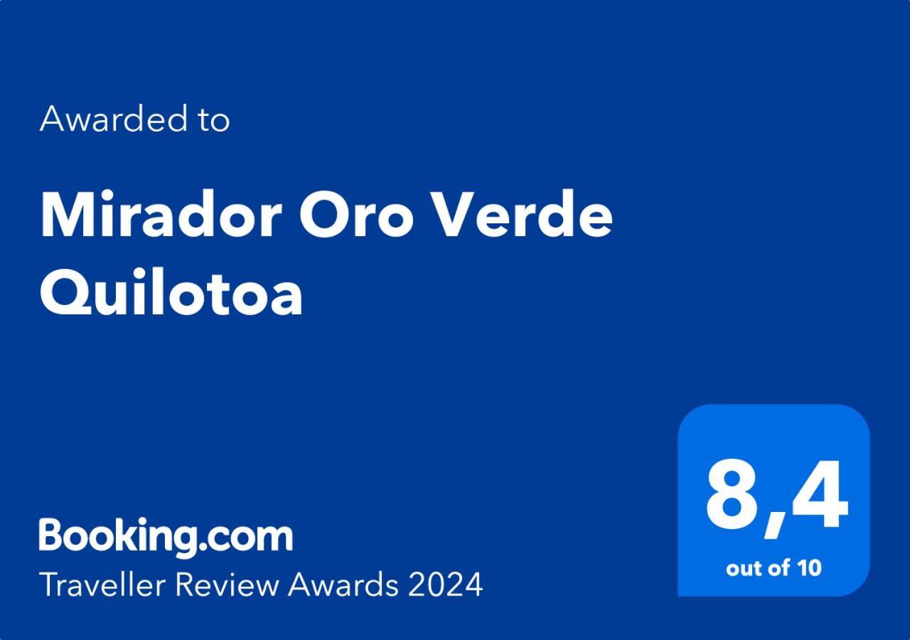 Mirador Oro Verde Quilotoa Zumbagua Exteriör bild